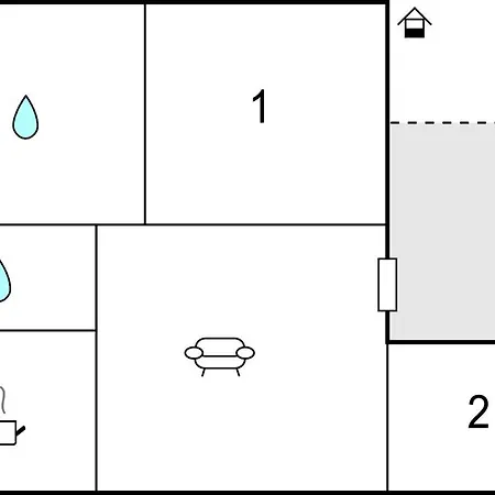 Appartement 2 Bedroom Awesome In *